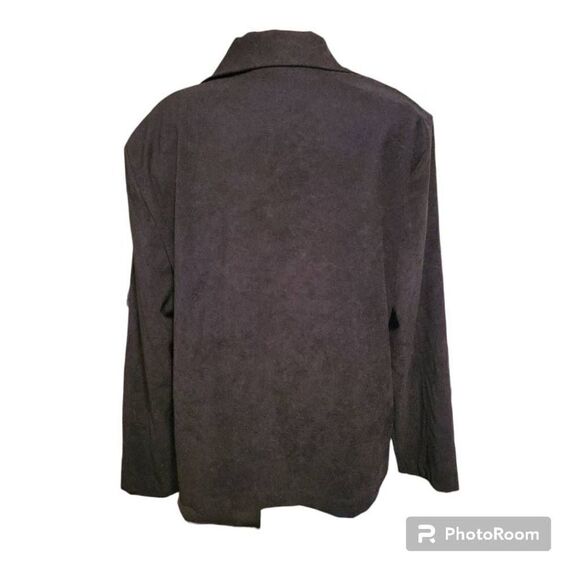 NWT Briggs New York Petite Black Long Sleeve 5 Button Down Women's Blazer Jacket - Picture 3 of 7